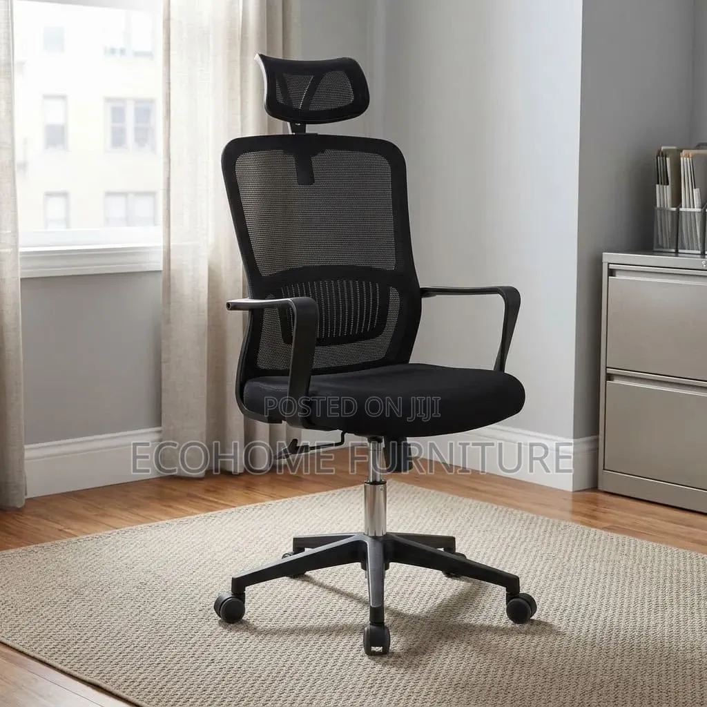 Office Chair – Mesh Chair With Headrest
