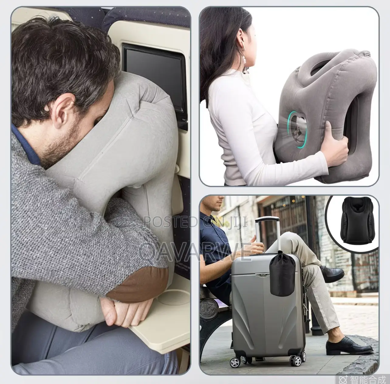 Inflatable Air Pillow for Travel