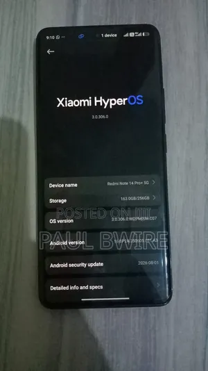 Xiaomi Redmi Note 14 Pro+ 5G 256 GB Black