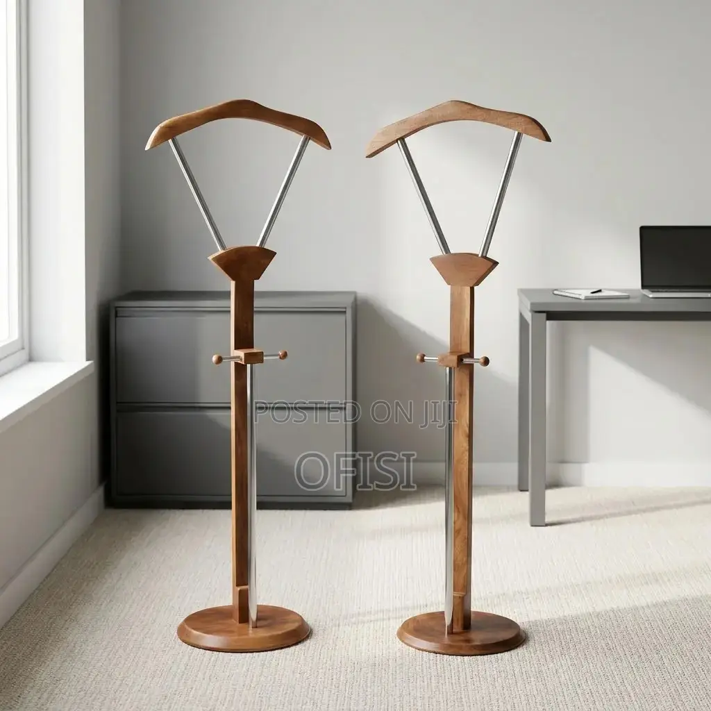 Coat Hanger; Mahogany Office Coat Rack