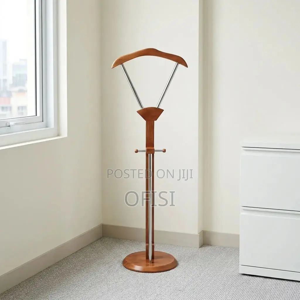 Coat Hanger; Mahogany Office Coat Rack