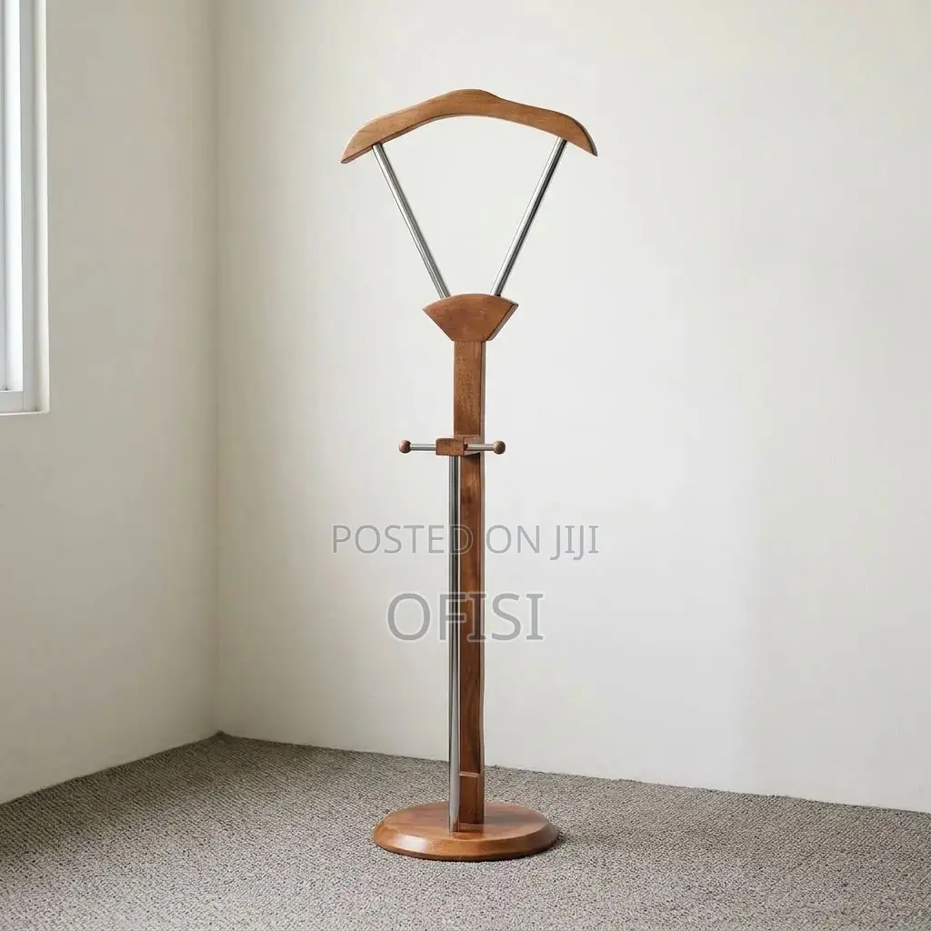 Coat Hanger; Mahogany Office Coat Rack