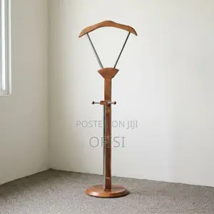 Coat Hanger; Mahogany Office Coat Rack