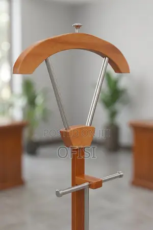 Coat Hanger; Mahogany Office Coat Rack