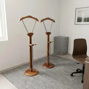 Coat Hanger; Mahogany Office Coat Rack