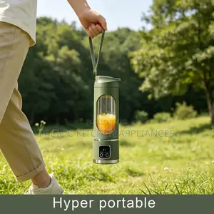 Portable Rechargeable Juicer Cup, Mini Wireless Electric Blender,