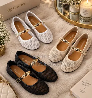 Buckle Mesh Ballerina
