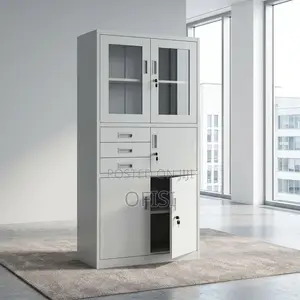 Office Cabinet; Metal File Storage Cabinet With Security Safe