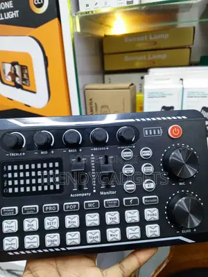 F998 Bluetooth Audio Interface Sound Card for Gaming & Karaoke