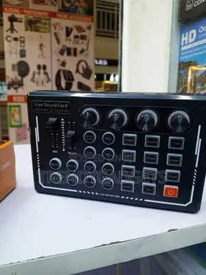 Portable Live Audio Mixer Sound Card for Streaming & Recording
