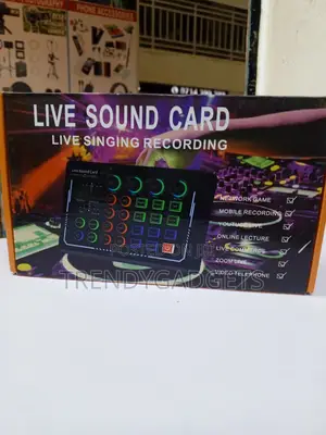 Live Sound Card With Bluetooth, Voice Effects & Sound Pads