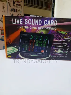 Mini DJ Sound Card Audio Mixer for Gaming, Podcast & Karaoke