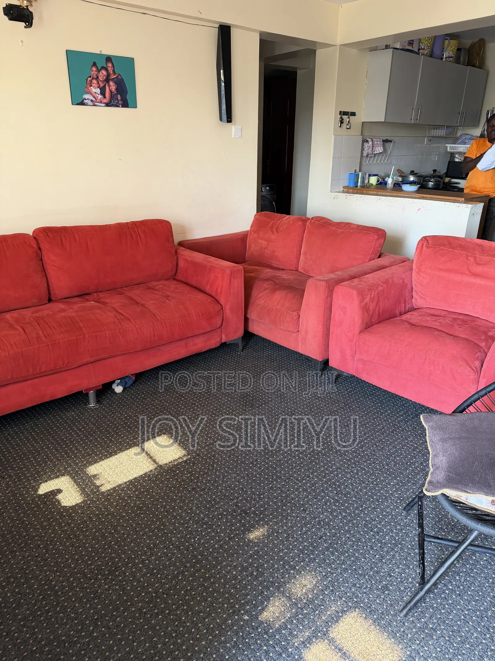 Ex-Uk 6seater Spring Couch 3,2,1.