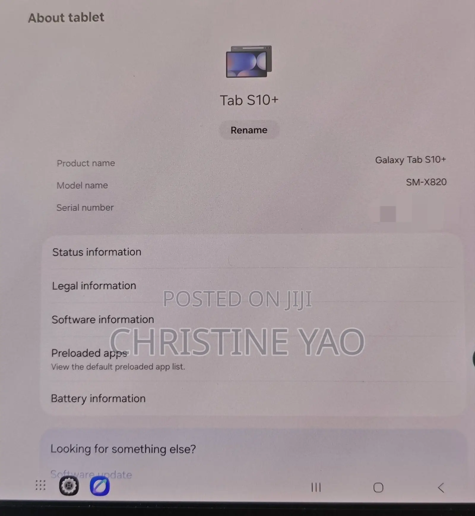 Samsung Galaxy Tab S10+ 5G 256 GB Gray