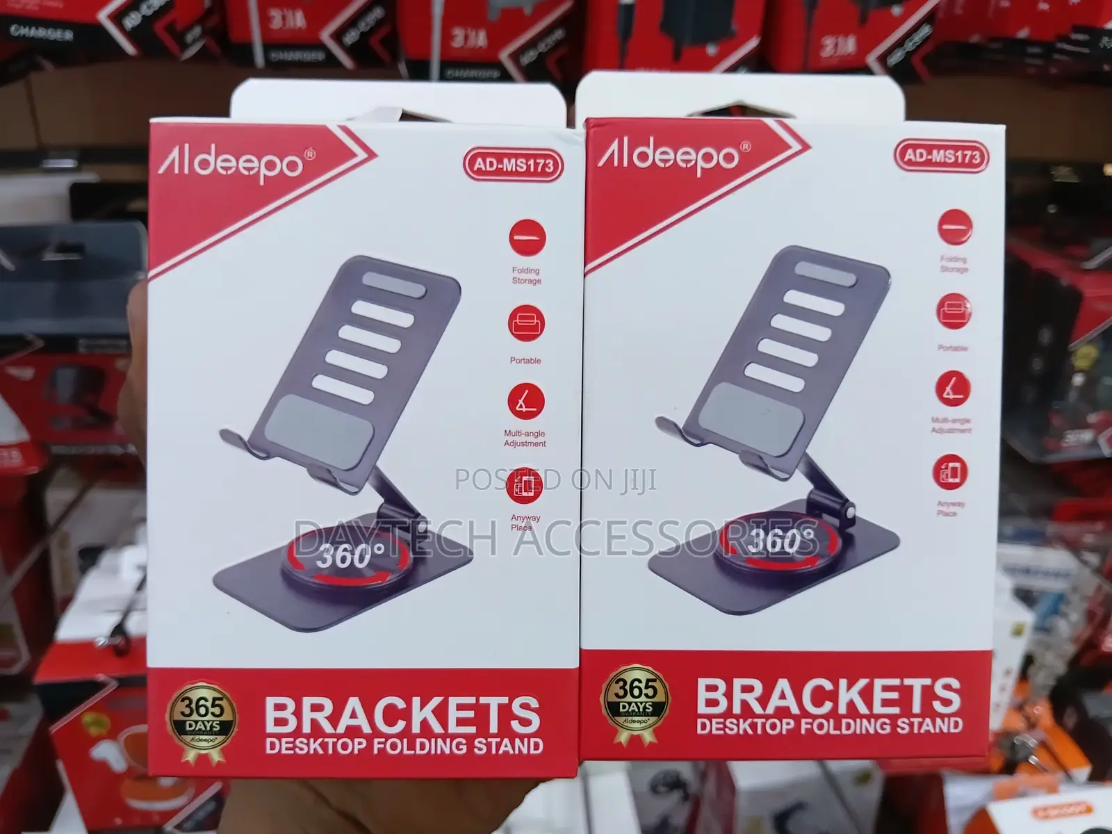 Aldeepo 360 Degrees Desk Phone Holder Stand.