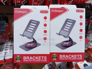 Aldeepo 360-Degree Rotating and Adjustable Metal Stand for Phones.