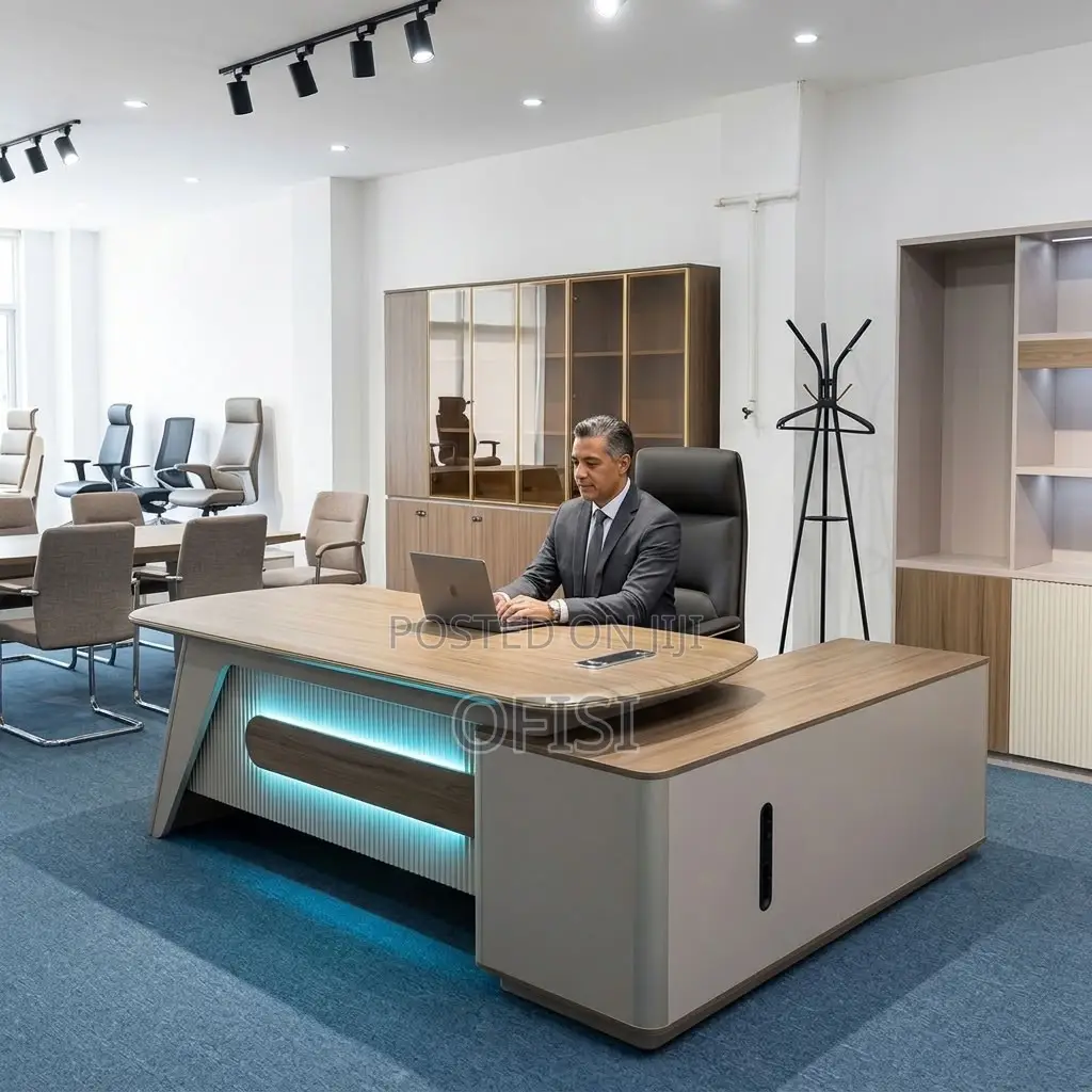 Office Desks| 1.8 Meters L-Shaped Executive Office Table