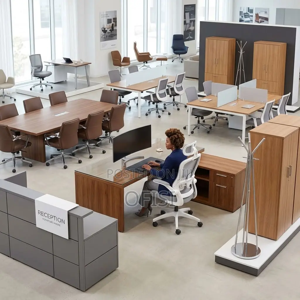 Office Chairs| White High-Back Orthopedic Office Seat