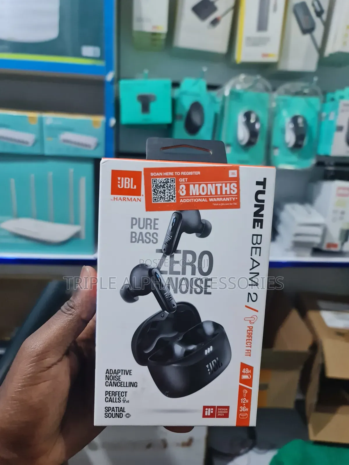 JBL Tune Beam 2, Noise Cancelling Bluetooth Earbuds.