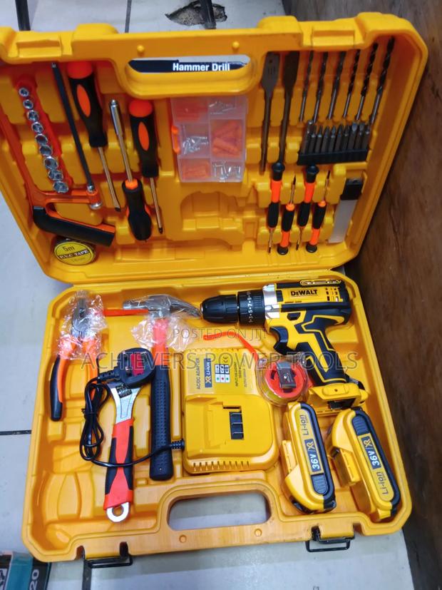 Big DeWalt Cordless Drill Set - thumbnail 2