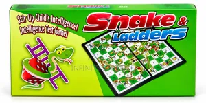 Fun Snakes and Ladders Travel Game for Children