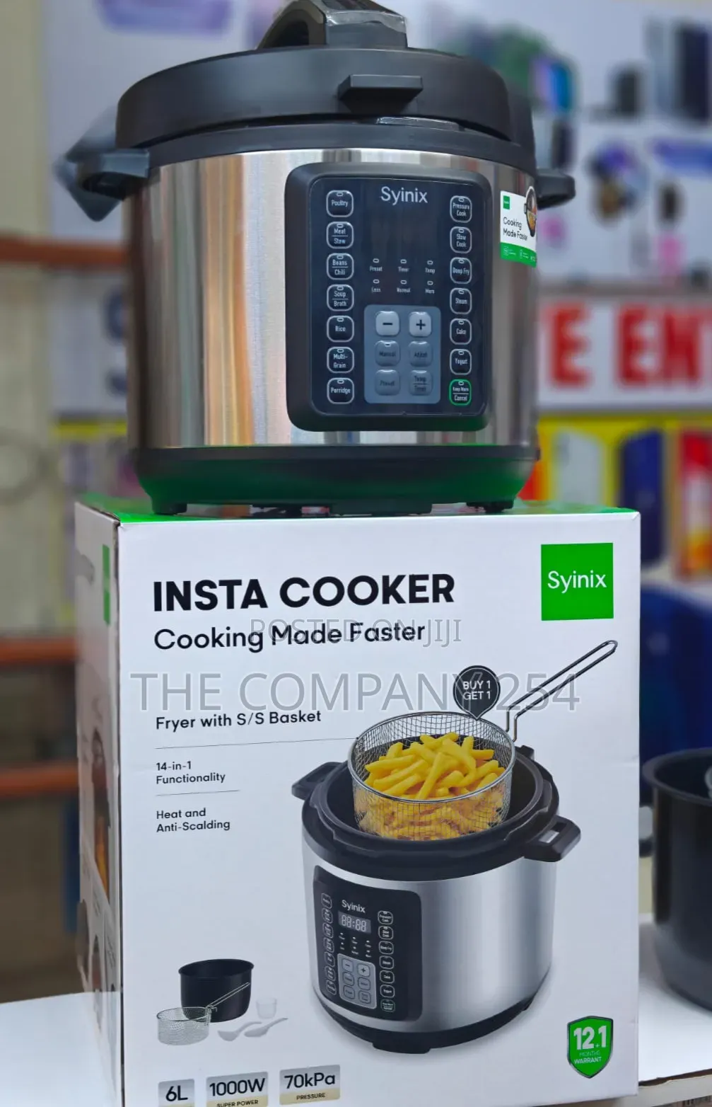 Synix 6L Pressure Cooker 1000W