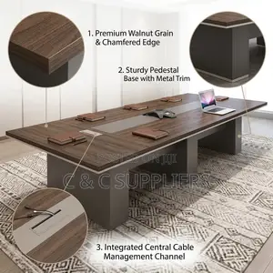 12-Seat Executive Boardroom Table