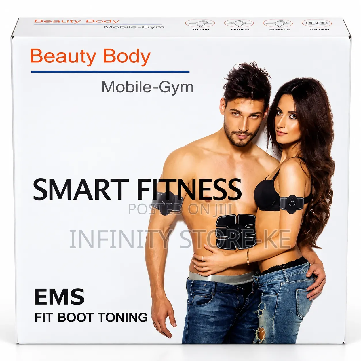 Portable EMS Muscle Trainer for Body Shaping and Exercise