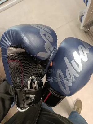 Advanced Pro Boxing Gloves 10 and 8 OZ Blue Black