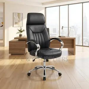 Black Manager's Leather Seat