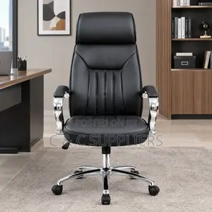 Black Manager's Leather Seat