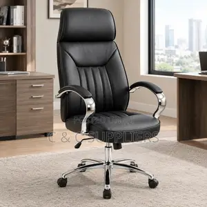 Black Manager's Leather Seat