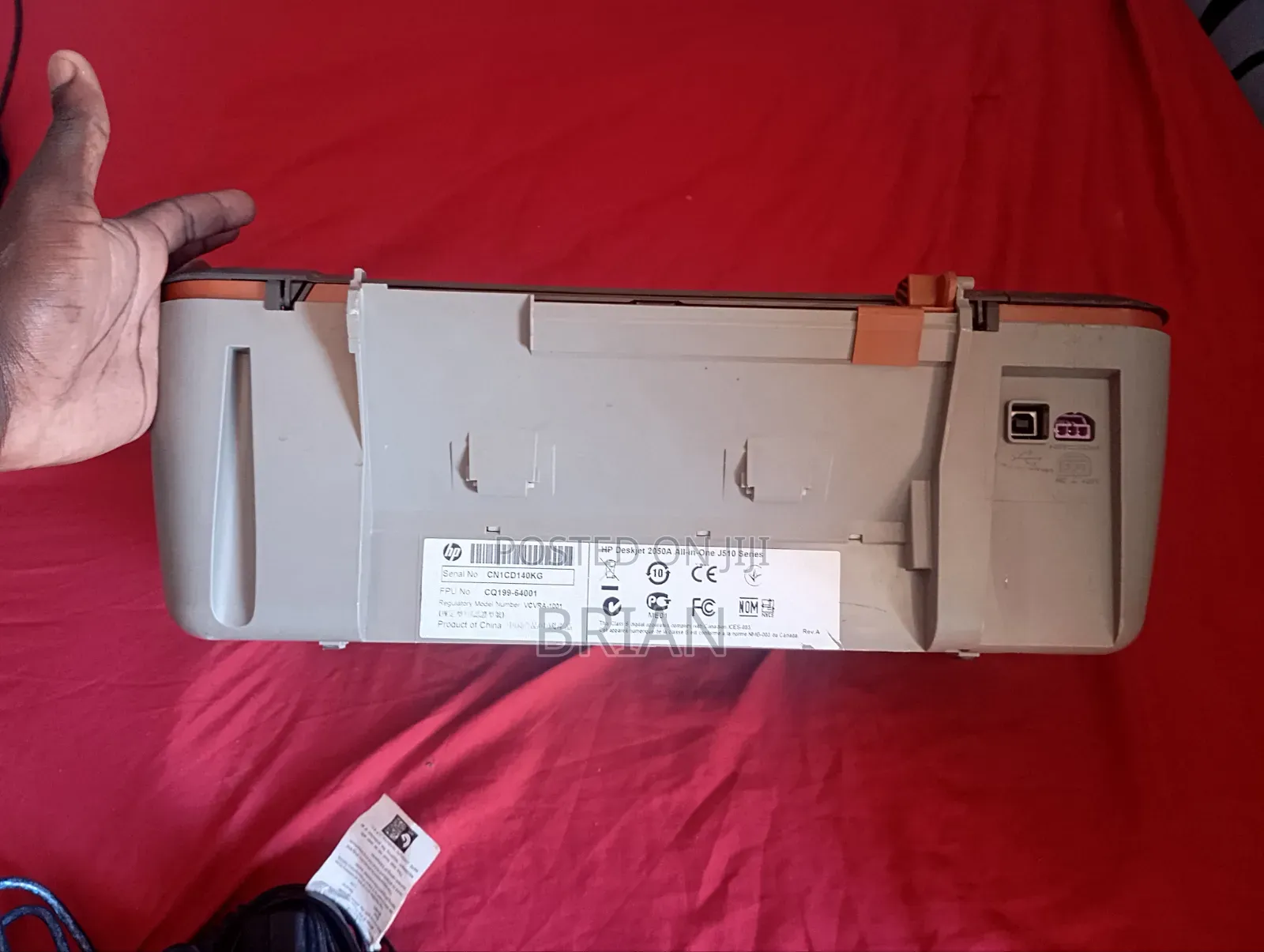 HP Deskjet 2050A Needs 1 Black Cartridge