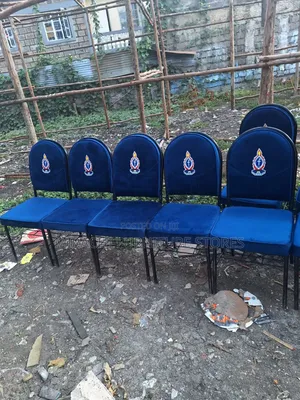 Blue Blanded Church Seats