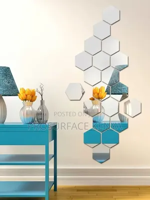 Hexagonal Mirrors Elegant Honeycomb Wall Décor