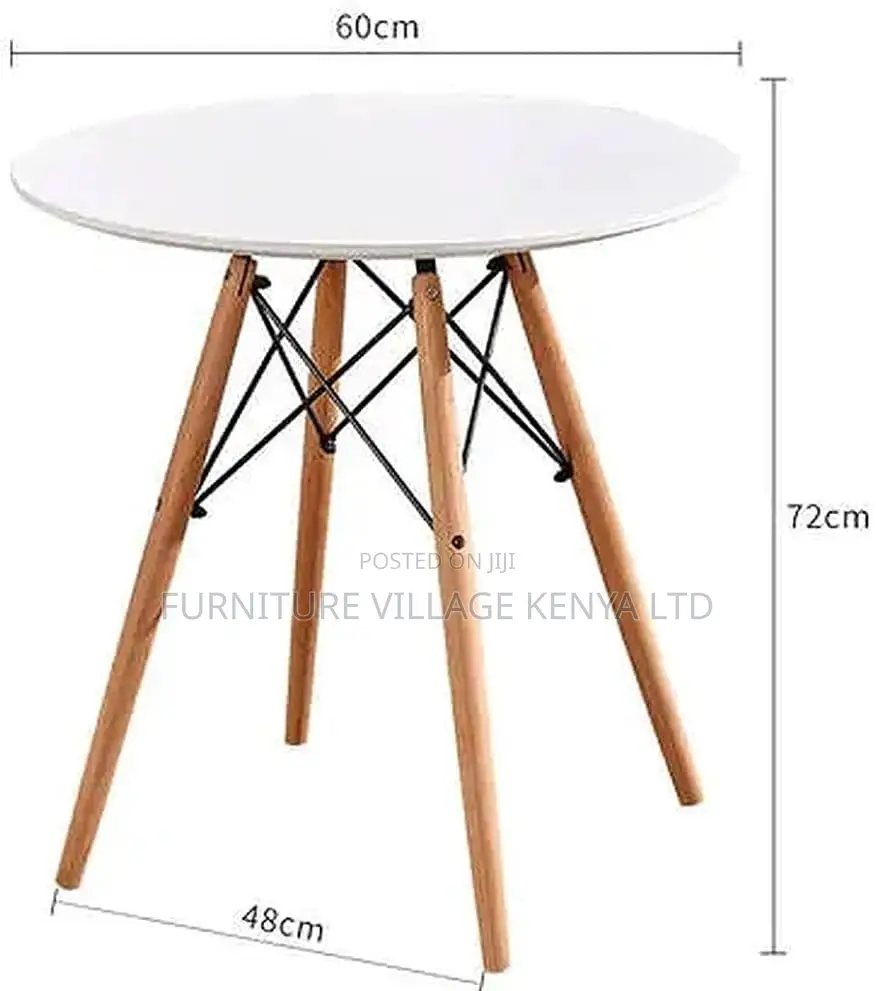 Dining Table; Round MDF/Wooden Frame High Dining Table