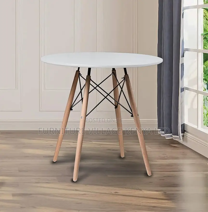 Dining Table; Round MDF/Wooden Frame High Dining Table