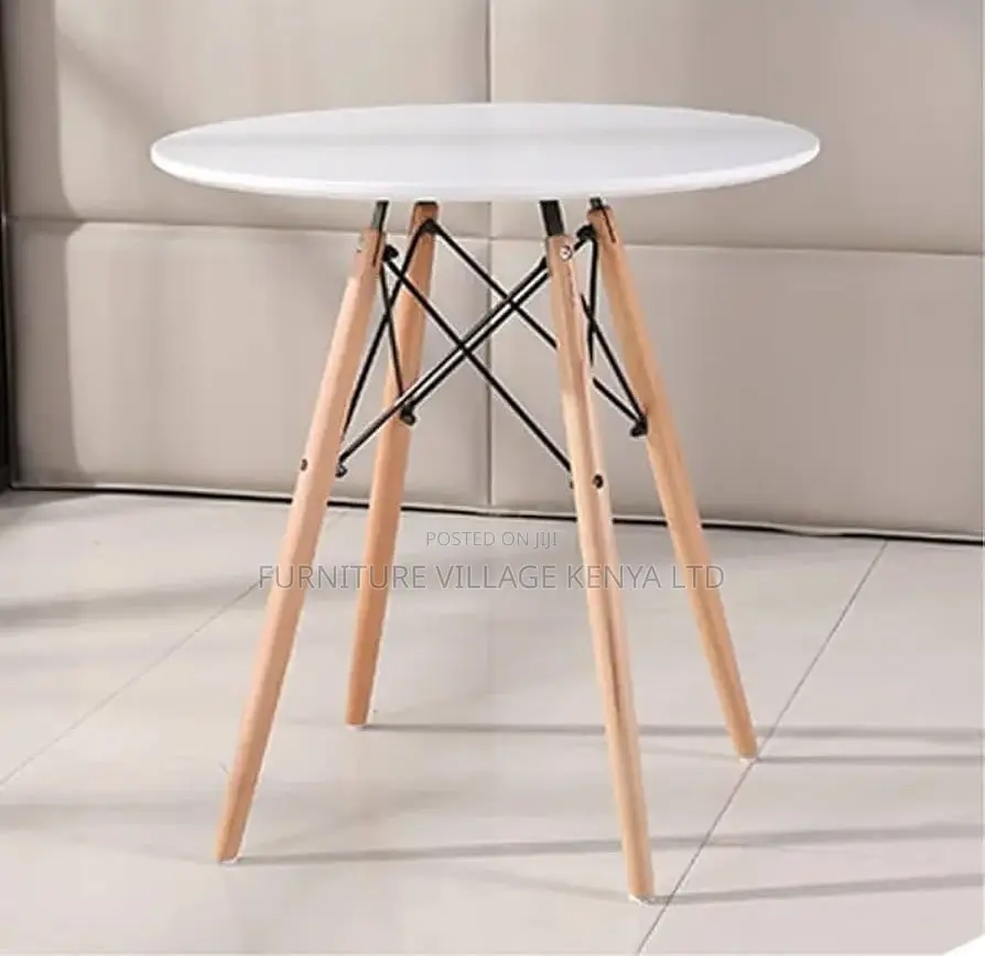 Dining Table; Round MDF/Wooden Frame High Dining Table