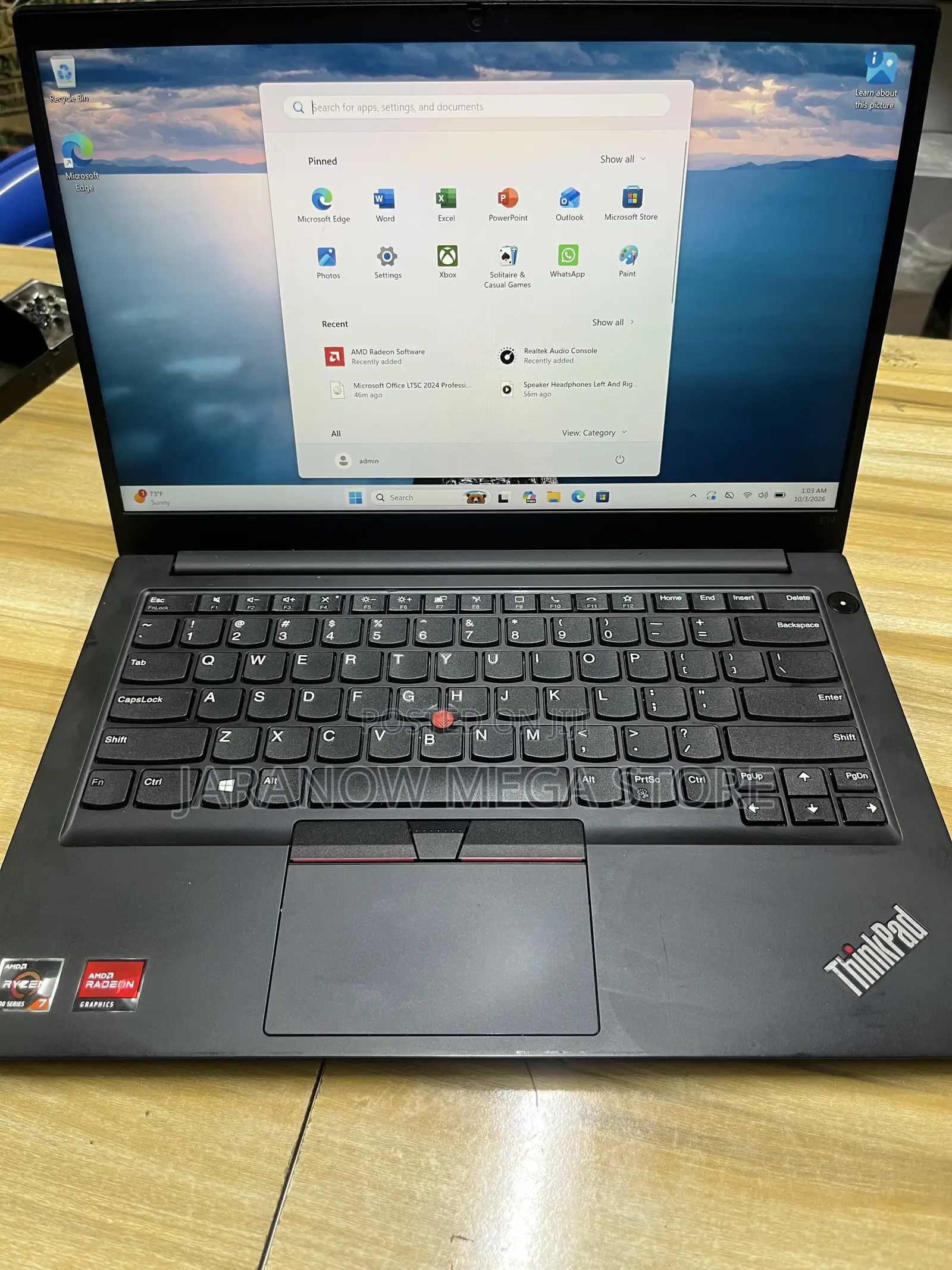 Laptop Lenovo ThinkPad E14 Gen 3 8GB AMD Ryzen 7 SSD 256GB