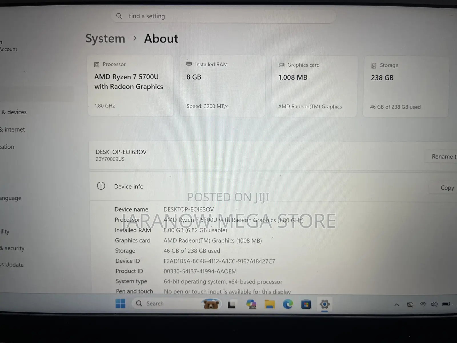 Laptop Lenovo ThinkPad E14 Gen 3 8GB AMD Ryzen 7 SSD 256GB