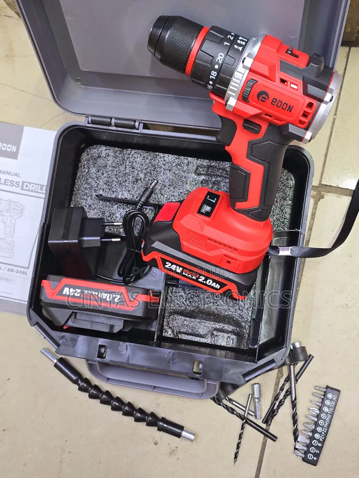 Edon Brushless Cordless Drill 24v