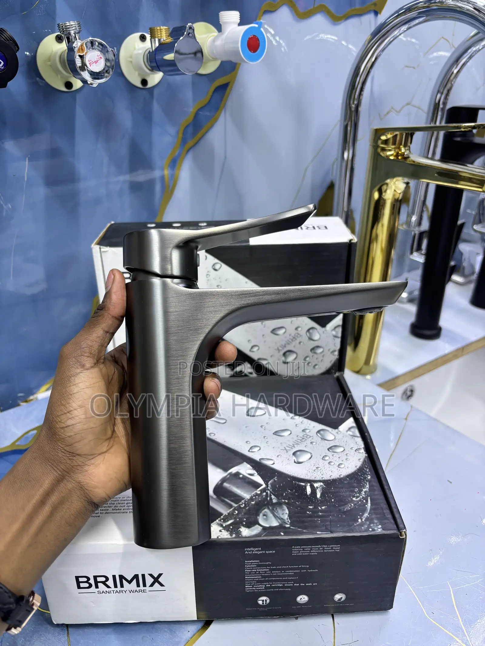 Dark Grey Brimix Basin Mixer