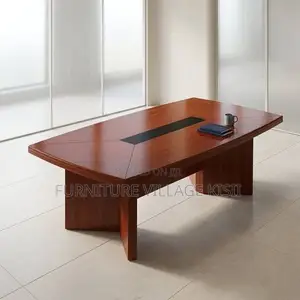 2.4M Mahogany Conference Table