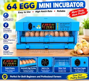 Incubator 64 Egg Capacity