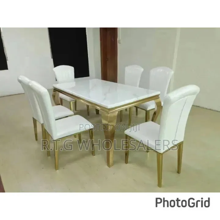 6 Sitter Executive Modern Advanced Marble Dinning Table