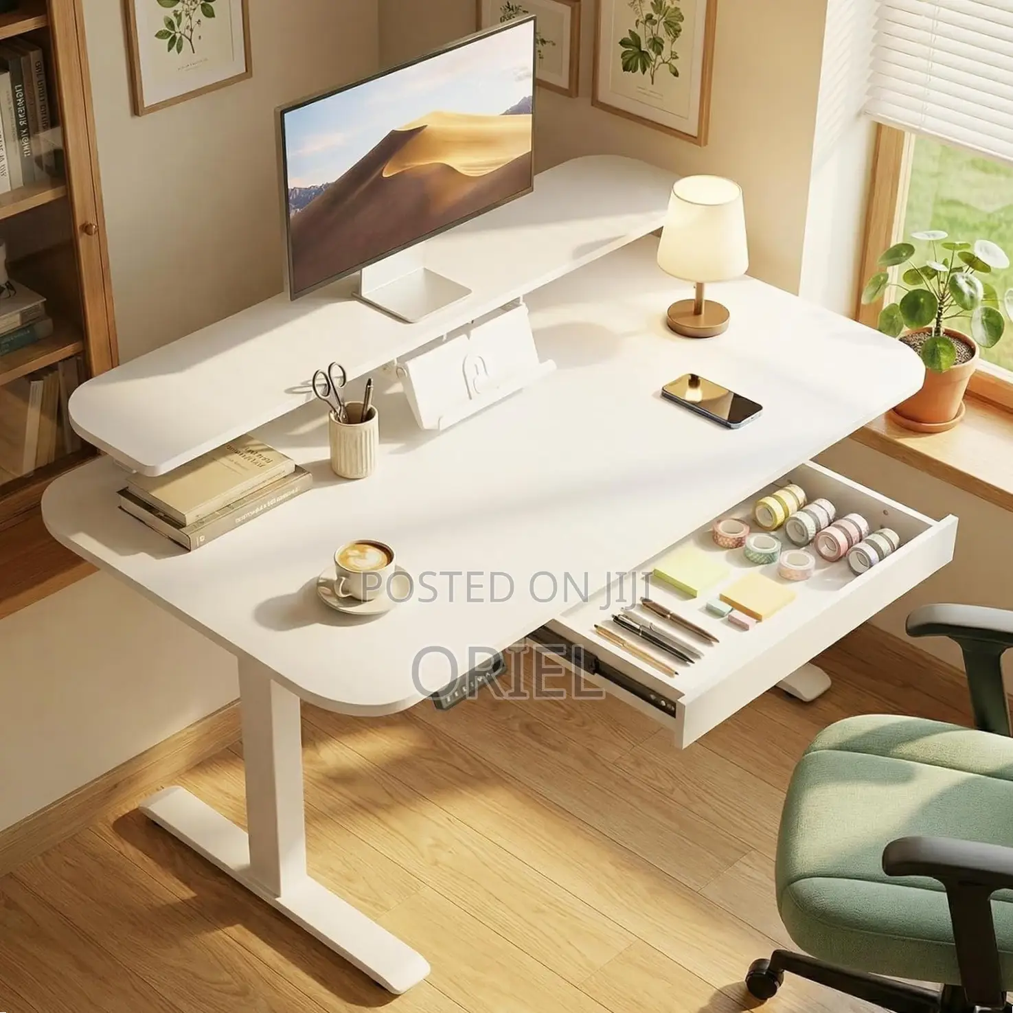 Office Desk : Adjustable Standing Office Desk