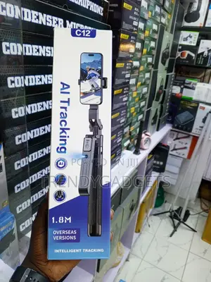 C12 AI Tracking Selfie Stick Tripod 1.8M With Remote Shutter