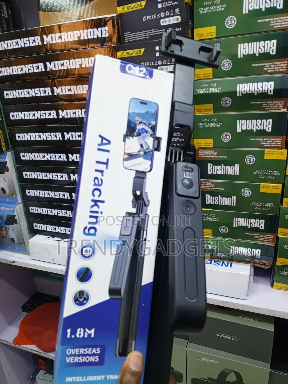 C12 AI Tracking Vlogging Tripod 1.8M With Remote Shutter