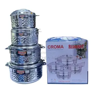 Red Berry Croma Stainless 4pcs Hotpots
