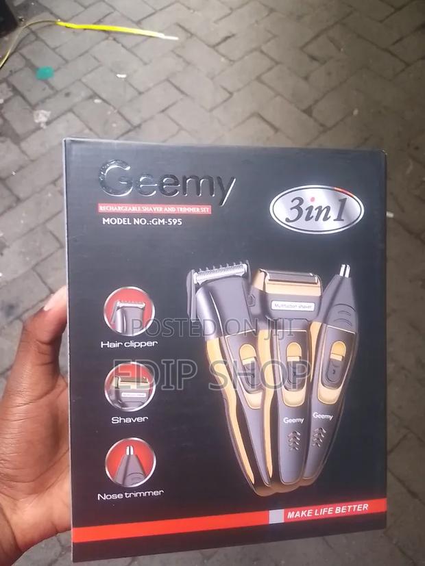 Rechargeable Shaver and Trimmer. Germy 3 in 1